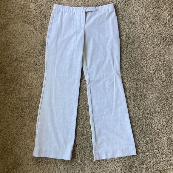 Issac Mizrahi forTarget Women Pants 8 Light Gray Mid Rise Bootcut Career Trouser - Picture 8 of 16